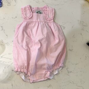Cecil and Lou gingham sunsuit